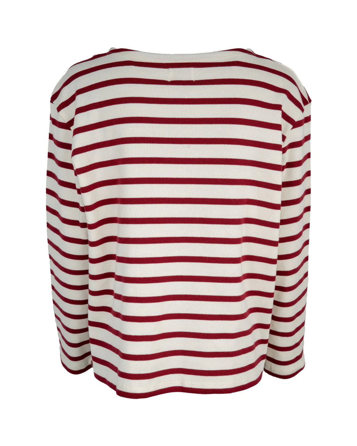 Claudia Sailor Blouse - Off White / Red Stripe