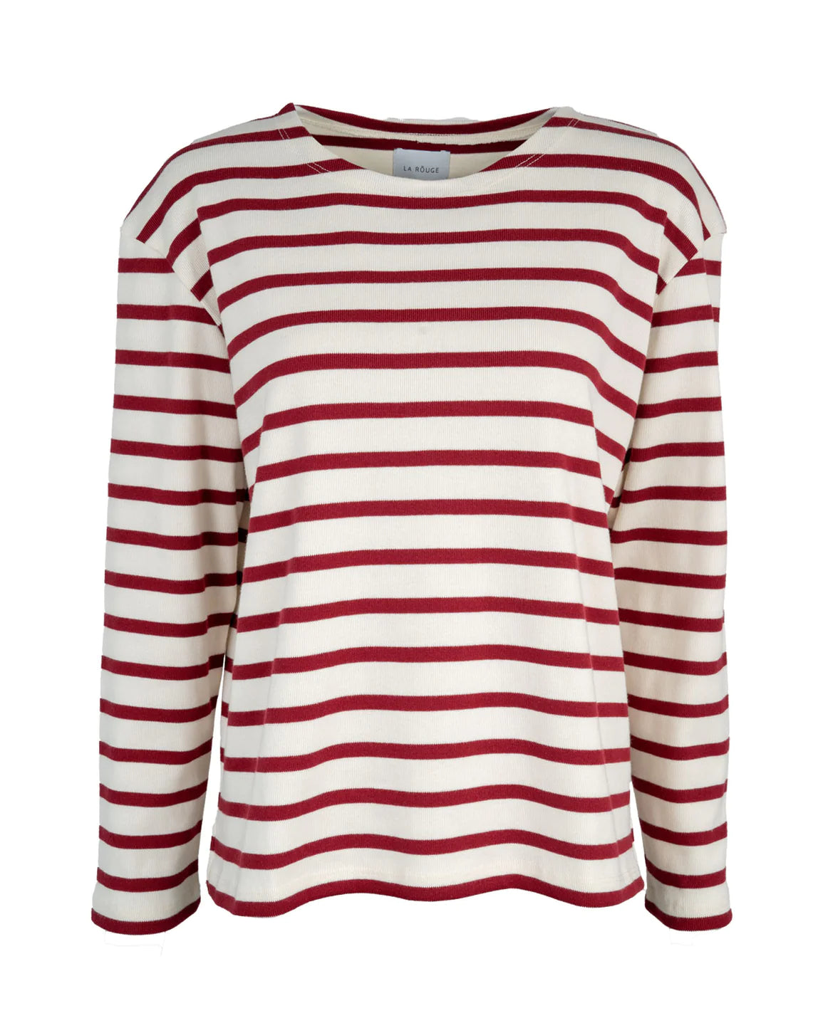 Claudia Sailor Blouse - Off White / Red Stripe
