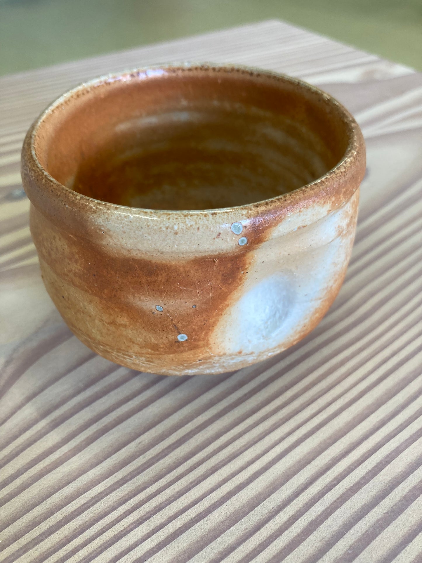 Handmade ceramic cup - peach variation I
