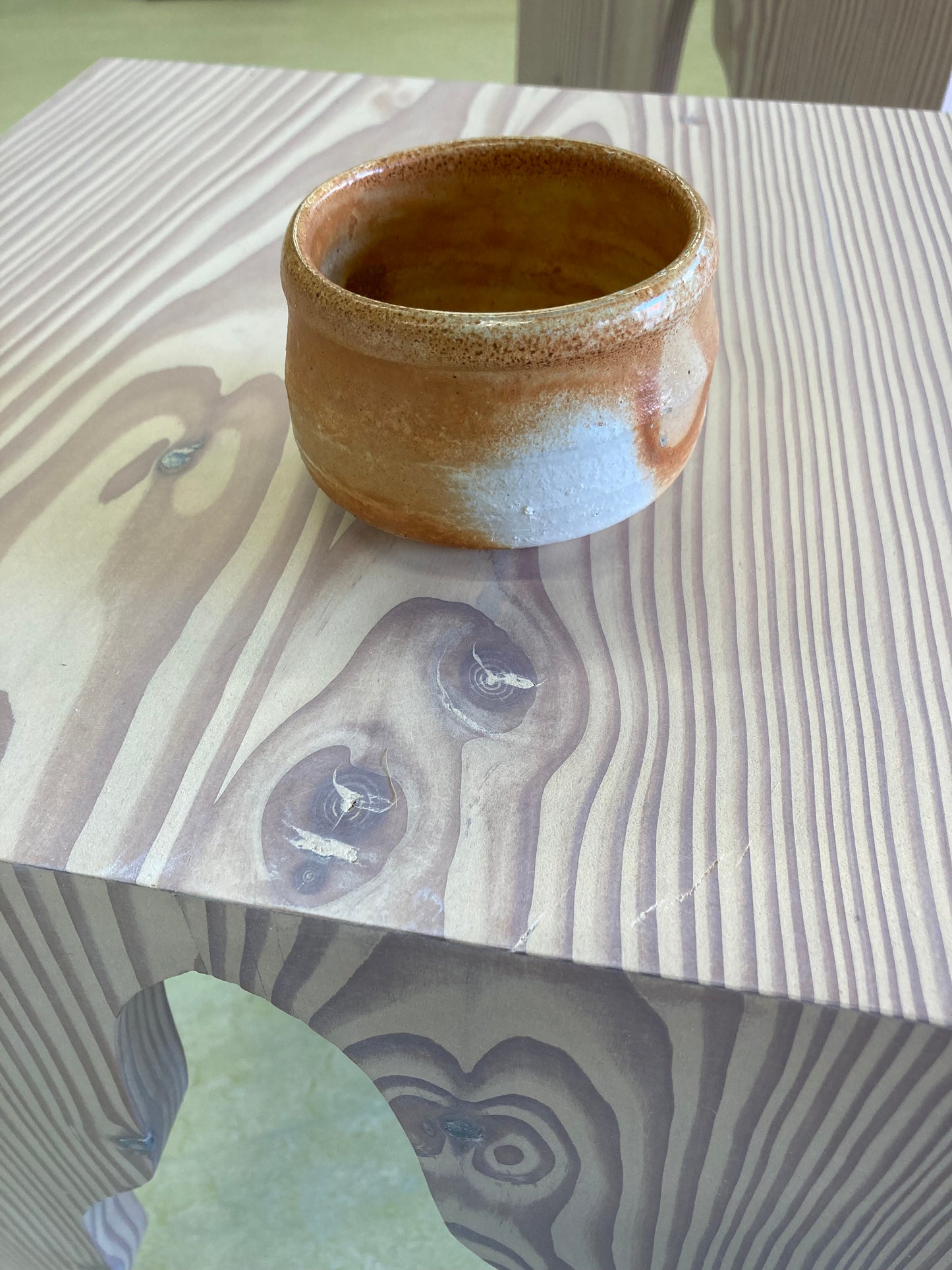Handmade ceramic cup - peach variation II