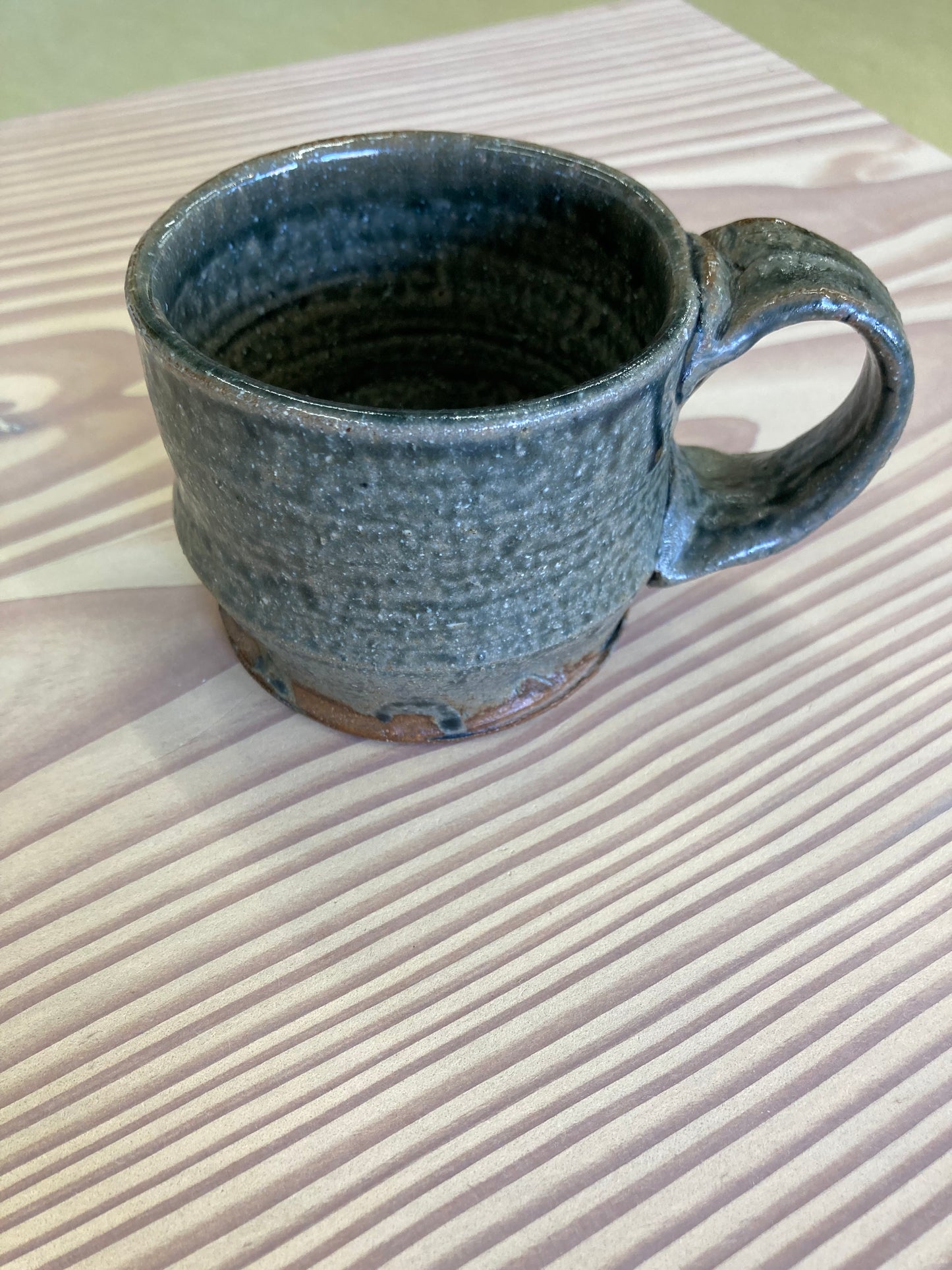 Handmade ceramic cup - Moss green variation